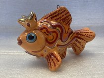 Золотая рыбка (2024, майолика, 7x10, арт. 79пМ02139) - 2 500 ₽