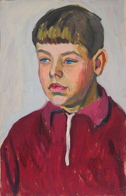 Мальчик в малиновой рубашке (1960, к.м., 44x28, арт. М01К.16)