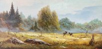Осенний пейзаж (2015, х.м., 30x60, арт. 47К.7) - 12 000 ₽
