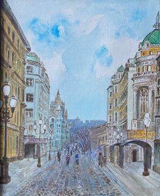 Старый Арбат (2017, х.акр., 30x25, арт. 26К.22) - 8 500 ₽