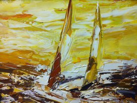 Золотая волна (2013, к.м., 30x40, арт. 76К.08) - 5 500 ₽