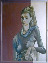 Девушка в сером (1975, х.м., 90x60, арт. М01К.44)