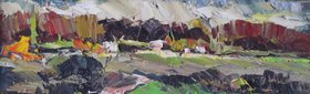 Осенний луч (2015, х.м., 17x50, арт. 45К.1) - 17 000 ₽