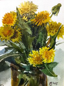 Одуванчики (2015, б.акв., 19x16, арт. 42К.5) - 1 700 ₽
