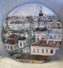 Рельеф. Хохловский переулок. Москва (2024, глина, 39x39, арт. 39П.14) - 4 250 ₽