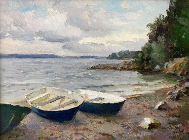 Хмурый день (2022, х.м., 30x40, арт. 86К.019) - 17 000 ₽