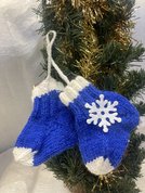 елочное украшение пара вязаных носок (2020, пряжа, 12x10, арт. 40п12) - 500 ₽