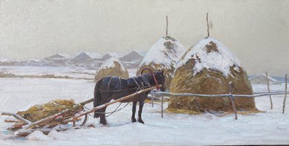 Зимка (2016, х.м., 30x60, арт. 35К.035) - 20 500 ₽