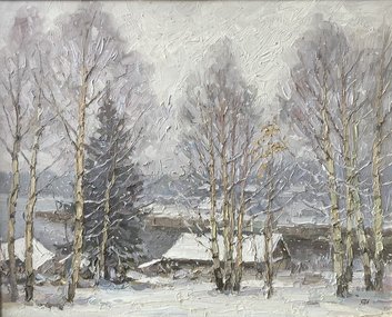 Первый снег (2012, х.м., 40x50, арт. 35К.144) - 20 500 ₽