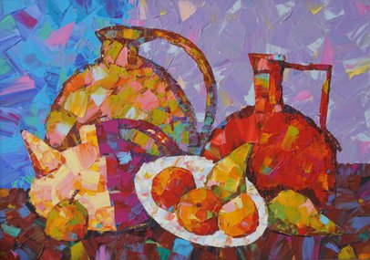 Натюрморт (2015, х.м., 50x70, арт. 06К.02) - 25 500 ₽