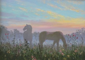 Утро туманное (2017, х.м., 30x40, арт. 37К.2) - 10 200 ₽