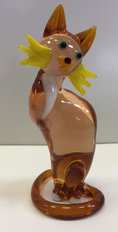 кот "Грация" (2021, стекло, 8x5, арт. 75п9) - 850 ₽