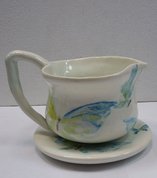 чайная пара с бабочками (2015, фаянс, 7x10, арт. 1П.10) - 680 ₽