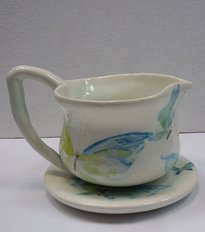 чайная пара с бабочками (2015, фаянс, 7x10, арт. 1П.10) - 680 ₽