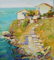 У самого синего моря (2016, х.м., 55x45, арт. 53К.01) - 25 500 ₽