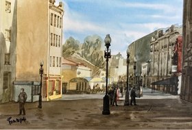 Арбат (год не указан, б.акв., 30x40, арт. 77К.01) - 2 550 ₽