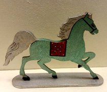 лошадка деревянная (2018, дерево, 9x13, арт. 9п1) - 765 ₽