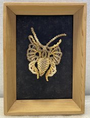 Мотылек желтый (год не указан, макраме, 15x11, арт. 40п28) - 1 500 ₽