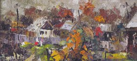 Осень в Палашкино (2012, х.м., 24x50, арт. 45К.2) - 20 500 ₽