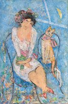 Ночной разговор (год не указан, х.м., 43x30, арт. 08К.03) - 10 200 ₽