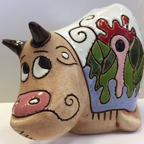 бычок крупный (2020, фаянс, 11x14.5, арт. 12п104) - 1 250 ₽