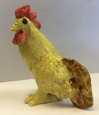 петух шамотный (2017, шамот, 8x7, арт. 1П.27) - 450 ₽