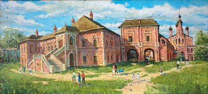Крутицкое подворье (2014, х.м., 37x80, арт. 13К.01) - 19 000 ₽