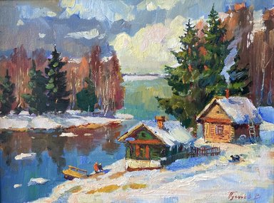 Весна пришла (год не указан, х.м., 40x50, арт. 50к18) - 20 500 ₽