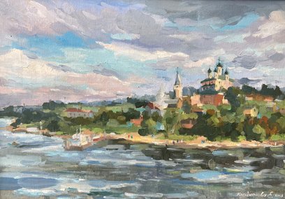 У реки (2008, х.м., 35x50, арт. 60К.01) - 5 100 ₽