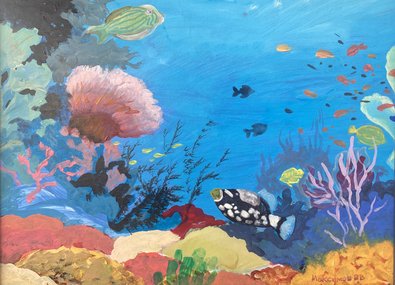 Мир Посейдона (2025, орг.акр., 30x40, арт. 26к27) - 3 500 ₽