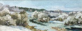 Вщиж зимой (2011, х.орг.м., 11x29, арт. 81К.03) - 3 200 ₽