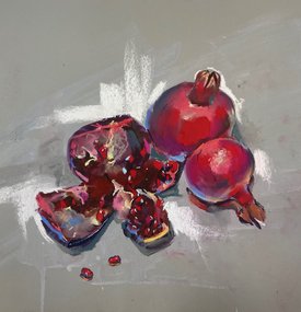 Гранат (год не указан, бум.,темпера,пастель, 35x35, арт. 12К.19) - 6 800 ₽