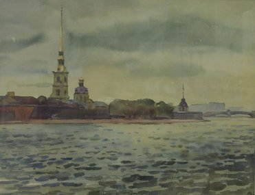 Петропавловская крепость (2005, б.акв., 37x48.5, арт. 54К.01) - 34 000 ₽