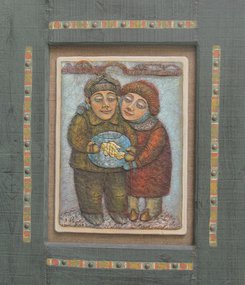Золотая рыбка (2016, х.см.т., 67x57, арт. 04К.28) - 15 300 ₽