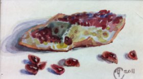 Кусочки граната (2011, б.акв., 7x12, арт. 42К.14) - 850 ₽