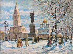Тверской бульвар (2010, х.м., 60x80, арт. 13К.08) - 34 000 ₽