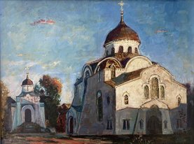 Тверь. Христорождественский монастырь. Воскресенский храм. (2006, орг.м., 37x50, арт. 80к1) - 6 800 ₽