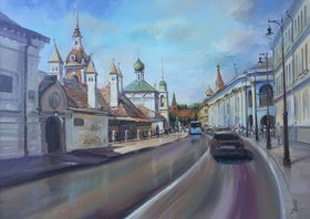 Солнечная Варварка (2019, х.м., 40x50, арт. 88К.25) - 19 000 ₽