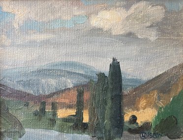 Тополя (1987, х.к.м., 18x24, арт. 42К.10) - 8 500 ₽