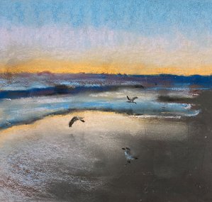 Вечер (год не указан, бум,пастель, 17x18, арт. 12К.06) - 1 700 ₽