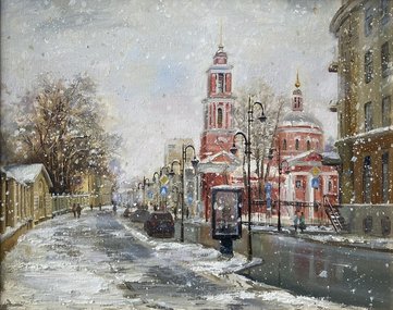 Зима на Пятницкой (2025, х.м., 40x50, арт. 88к49) - 19 000 ₽