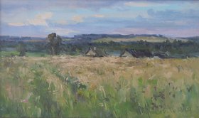 Пасмурно. Вечереет (2009, орг.м., 30x50, арт. 55К.7) - 12 000 ₽