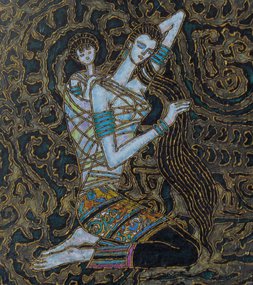 Мать и дочь (2016, х.м., 50x45, арт. 48К.04) - 17 000 ₽