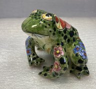 Лягушка №3 (2025, майолика, 7x9, арт. 79П.М09086) - 5 800 ₽