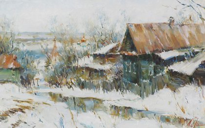 Зима 3 (2017, х.м., 25.5x39, арт. 41К.44) - 11 900 ₽