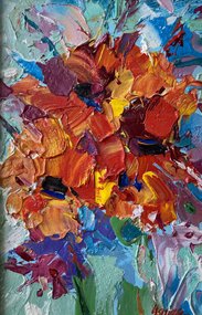 Маки (2015, орг.м., 30x20, арт. 76К.15) - 8 500 ₽