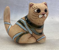 котик с клубочком (2025, терракота, 7x9, арт. 12п49) - 700 ₽