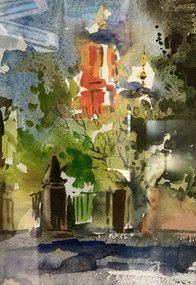 Меньшикова башня (2017, б.акв., 40x30, арт. 01К.20) - 5 100 ₽