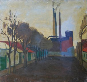 Улица в Ростове (1963, х.м., 62.5x60, арт. М01К.60)