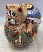 кот на шаре копилка (2025, терракота, 15x10, арт. 12п51) - 1 600 ₽